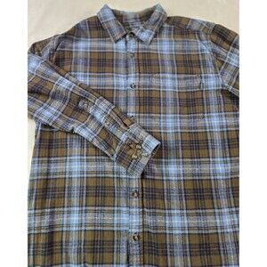 Eddie‎ Bauer Shirt Mens Large Button Down Plaid Shirt